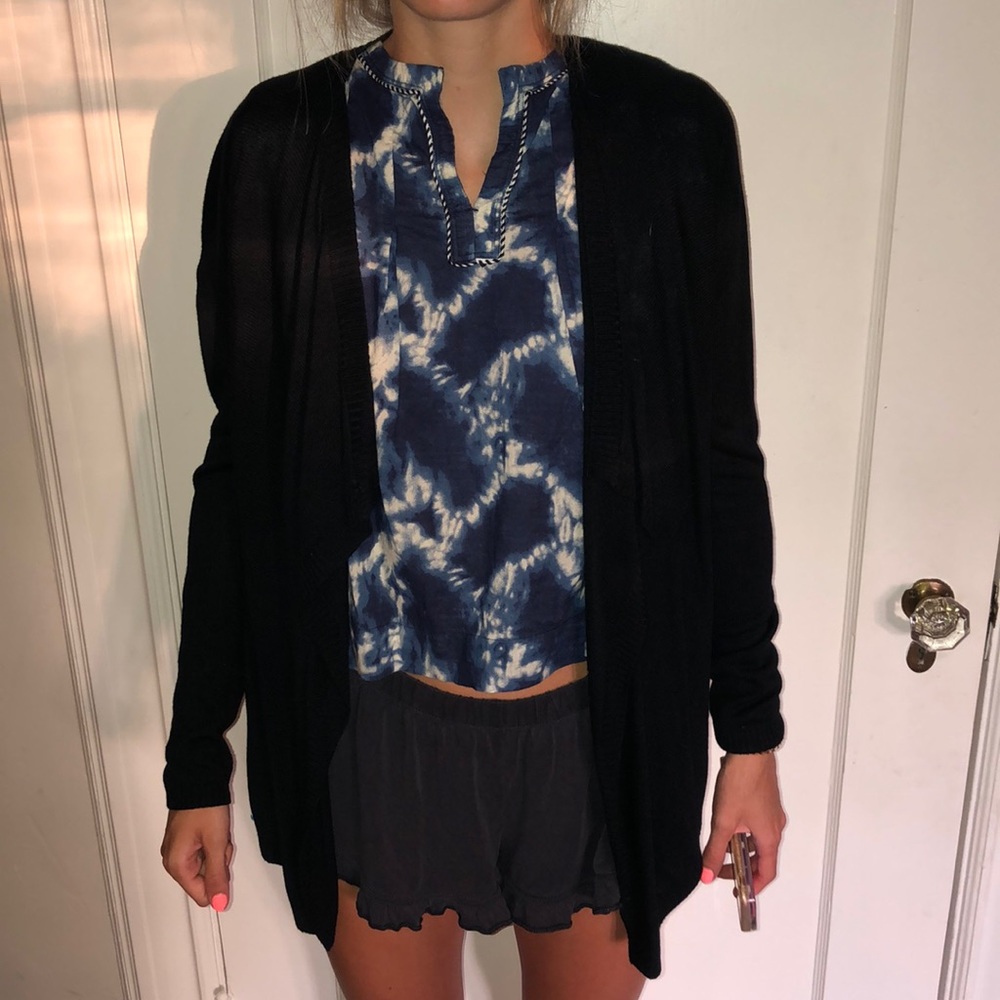 Black and gray cardigans